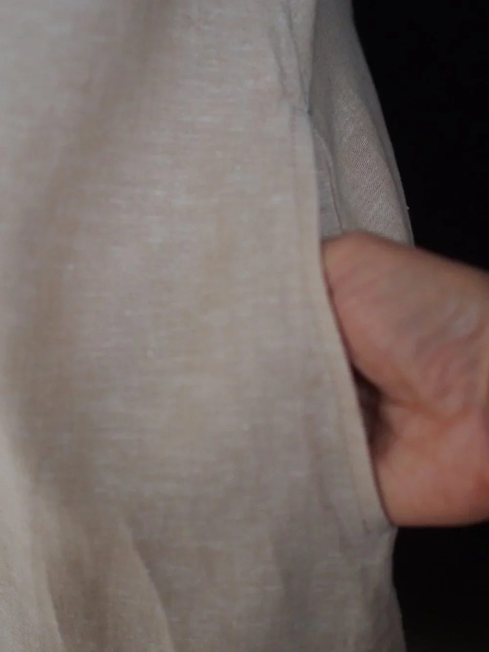 Anne Klein | Linen Blend Shirt Dress - Picture 5 of 5